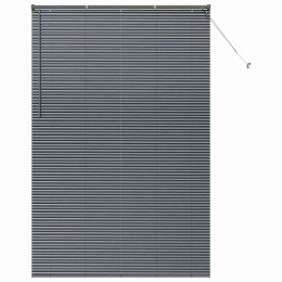 VidaXL Żaluzja okienna z zasłonami ciemno szary Aluminium
