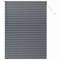 ŻALUZJA OKIENNA Z ZASŁONAMI CIEMNO SZARY ALUMINIUM