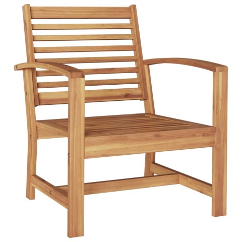 KRZESŁA OGRODOWE 2 SZT NATURALNY 60X65X76.5CM