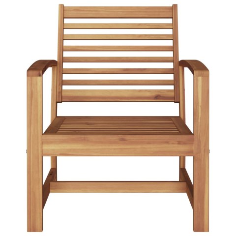KRZESŁA OGRODOWE 2 SZT NATURALNY 60X65X76.5CM