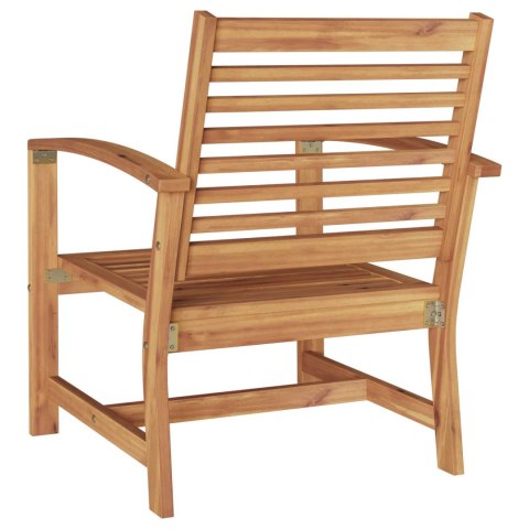 KRZESŁA OGRODOWE 2 SZT NATURALNY 60X65X76.5CM