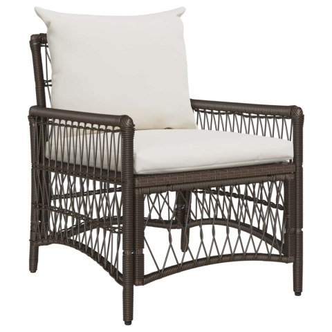 VidaXL Krzesło Ogrodowe Brązowy 60 x 70 x 78cm polirattan