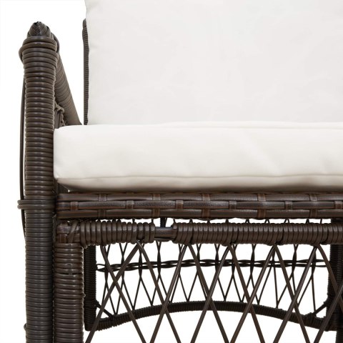 VidaXL Krzesło Ogrodowe Brązowy 60 x 70 x 78cm polirattan