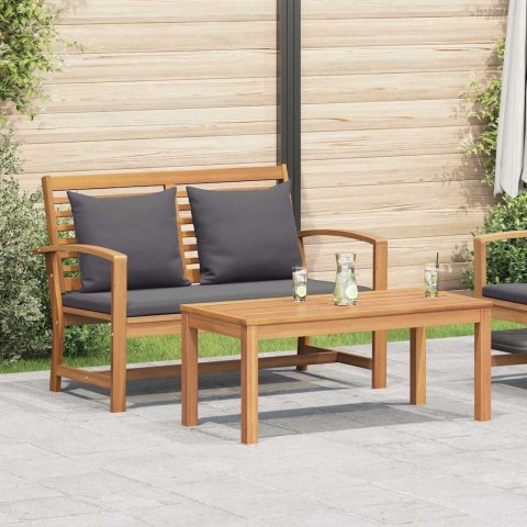 ŁAWKA OGRODOWA NATURALNY 110X64X76.5CM LITE DREWNO TEKOWE