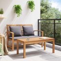 ŁAWKA OGRODOWA NATURALNY 110X64X76.5CM LITE DREWNO TEKOWE