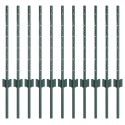 VidaXL Słupek ogrodzeniowy. 11 pcs Zielony 100 cm Stal
