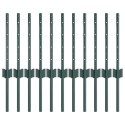 VidaXL Słupek ogrodzeniowy. 11 pcs Zielony 80 cm Stal