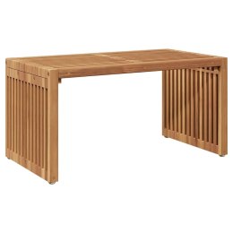 STÓŁ OGRODOWY BRĄZOWY 70X37.5X35.5CM LITE DREWNO TEKOWE
