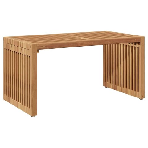 STÓŁ OGRODOWY BRĄZOWY 70X37.5X35.5CM LITE DREWNO TEKOWE