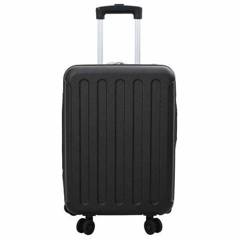 WALIZKA Z BLOKADĄ CZARNY 34X23X55.5CM PLASTIK ABS