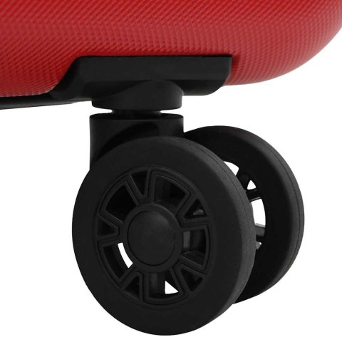 WALIZKA Z BLOKADĄ CZERWONY 34X23X55.5CM PLASTIK ABS