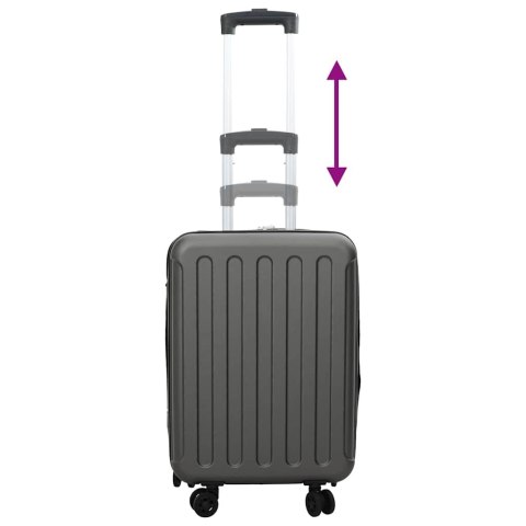 VidaXL Walizka Z blokadą ciemno szary 34 x 23 x 55.5 cm Plastik ABS