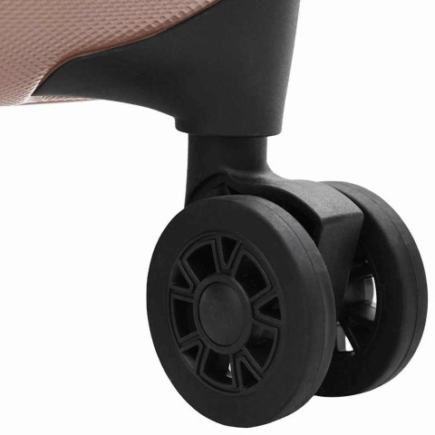 VidaXL Walizka Z blokadą różowe złoto 34 x 23 x 55.5 cm Plastik ABS