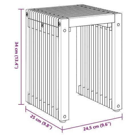 ZESTAW STOLIKÓW 3 SZT BRĄZOWY 33X44.5X51CM