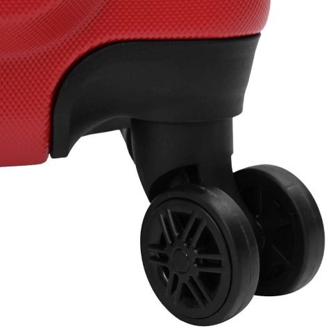 VidaXL Zestaw Walizek Z blokadą 3 pcs Czerwony 50 x 31 x 78 cm