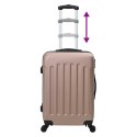 VidaXL Zestaw Walizek Z blokadą 3 pcs różowe złoto 50 x 31 x 78 cm