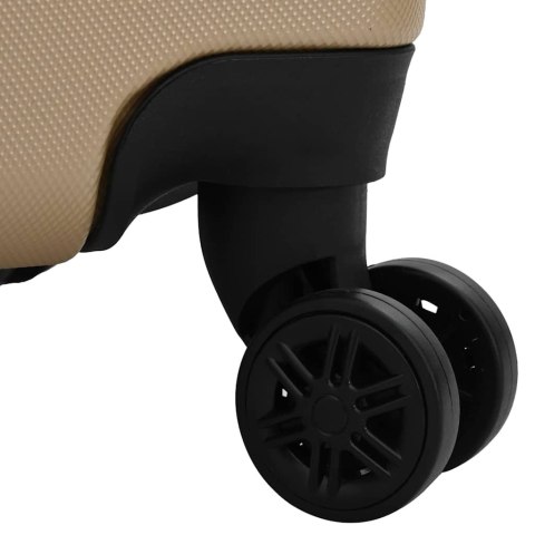 VidaXL Zestaw Walizek Z blokadą 3 pcs szampański 50 x 31 x 78 cm