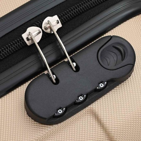 VidaXL Zestaw Walizek Z blokadą 3 pcs szampański 50 x 31 x 78 cm