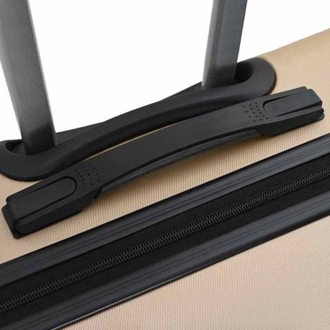 VidaXL Zestaw Walizek Z blokadą 3 pcs szampański 50 x 31 x 78 cm