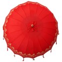 VidaXL Baliński Parasol Czerwony 215 x 215 x 260 cm