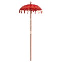 VidaXL Baliński Parasol Czerwony 95 x 95 x 260 cm