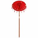 VidaXL Baliński Parasol Czerwony 95 x 95 x 260 cm