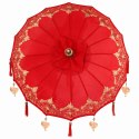 VidaXL Baliński Parasol Czerwony 95 x 95 x 260 cm