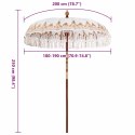 VidaXL Baliński Parasol Kremowy 185 x 185 x 260 cm
