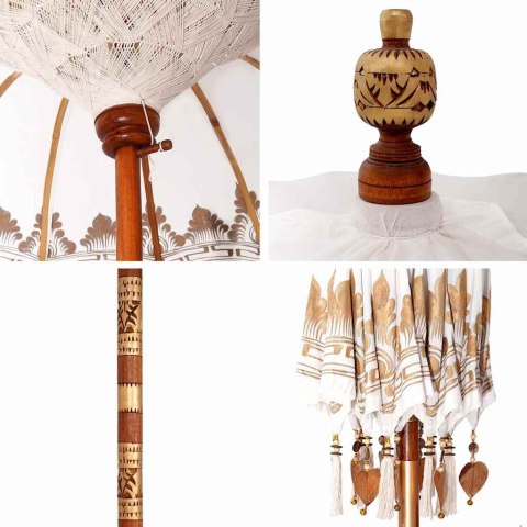 VidaXL Baliński Parasol Kremowy 215 x 215 x 260 cm