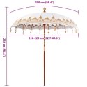 VidaXL Baliński Parasol Kremowy 215 x 215 x 260 cm