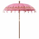 VidaXL Baliński Parasol Różowy 215 x 215 x 260 cm