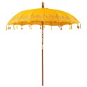 VidaXL Baliński Parasol Żółty 215 x 215 x 260 cm
