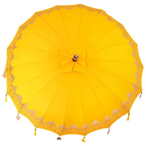 VidaXL Baliński Parasol Żółty 215 x 215 x 260 cm