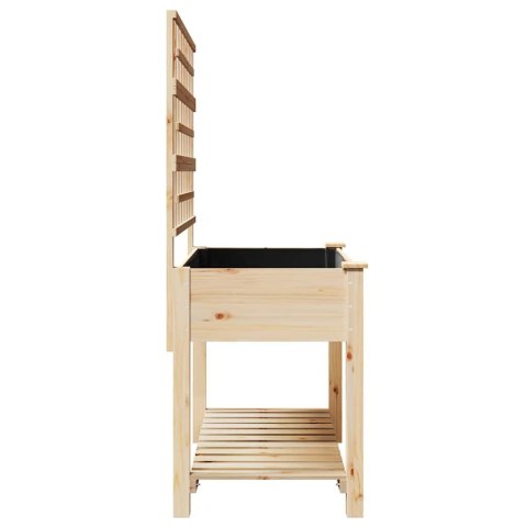 DONICZKA OGRODOWA BEŻOWY 115X60,5X153CM DREWNO ŚWIERKOWE