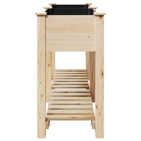 DONICZKA OGRODOWA BEŻOWY 161X43X76,5CM DREWNO ŚWIERKOWE