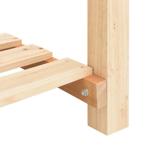 DONICZKA OGRODOWA BEŻOWY 161,5X45X76,5CM DREWNO ŚWIERKOWE