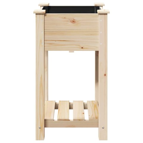 DONICZKA OGRODOWA BEŻOWY 45X45X76,5CM DREWNO ŚWIERKOWE