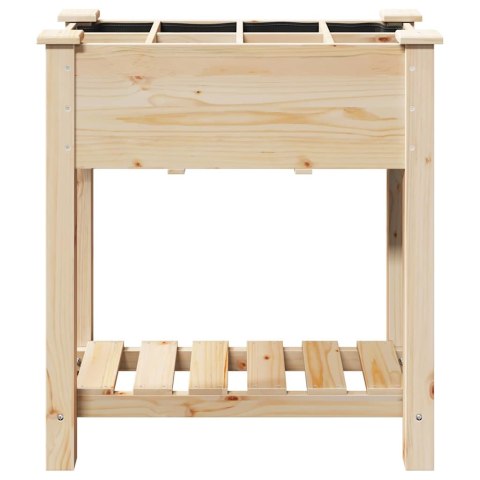 DONICZKA OGRODOWA BEŻOWY 71X37X76,5CM DREWNO ŚWIERKOWE