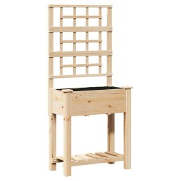 DONICZKA OGRODOWA BEŻOWY 71X38X152CM DREWNO ŚWIERKOWE