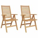 VidaXL Krzesła ogrodowe 2 pcs Brązowy 52 x 64.5 x 108 cm