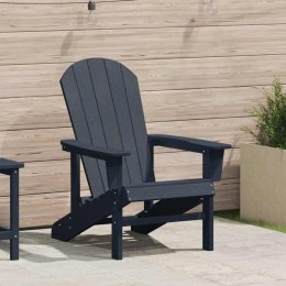 VidaXL Krzesło Adirondack Granatowy 74 x 82 x 92cm HDPE