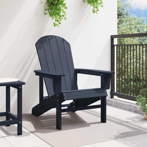 VidaXL Krzesło Adirondack Granatowy 74 x 82 x 92cm HDPE