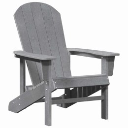 VidaXL Krzesło Adirondack Jasnoszary 74 x 82 x 92cm HDPE