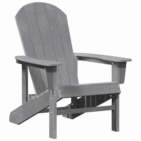 VidaXL Krzesło Adirondack Jasnoszary 74 x 82 x 92cm HDPE
