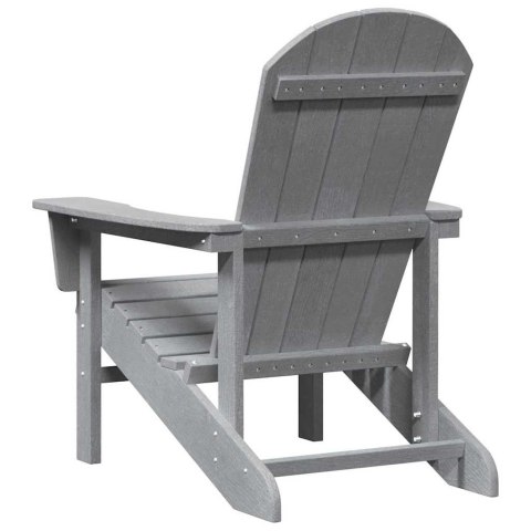 VidaXL Krzesło Adirondack Jasnoszary 74 x 82 x 92cm HDPE