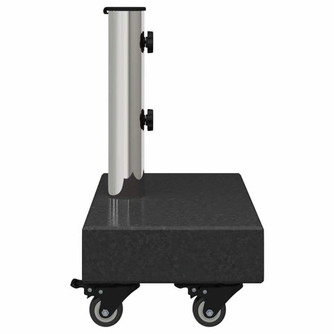 VidaXL Podstawa do parasola Czarny 45 x 25 x 45 cm Granit i stal