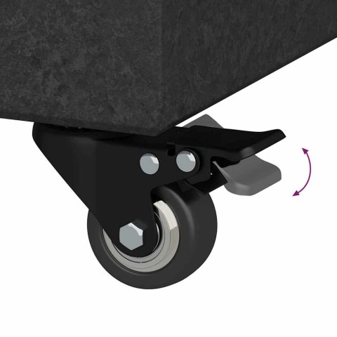 VidaXL Podstawa do parasola Czarny 45 x 25 x 45 cm Granit i stal