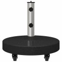 VidaXL Podstawa do parasola Czarny 45 x 45 x 45 cm Granit