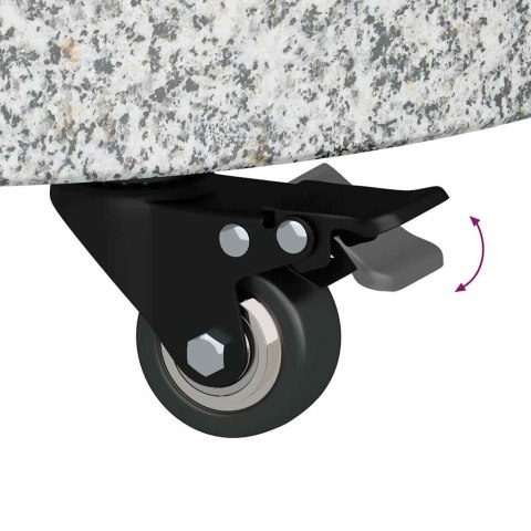 VidaXL Podstawa do parasola Szary 45 x 45 x 45 cm Granit