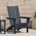 VidaXL Składany fotel Adirondack Granatowy 74.5 x 80.5 x 90cm HDPE